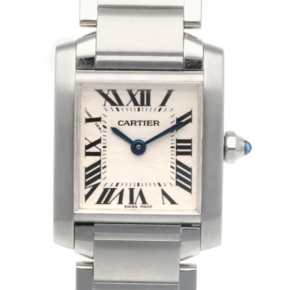 Gebrauchte Cartier Tank Francaise SM Uhr, Edelstahl 2384, Damen, CARTIER, Überholt 