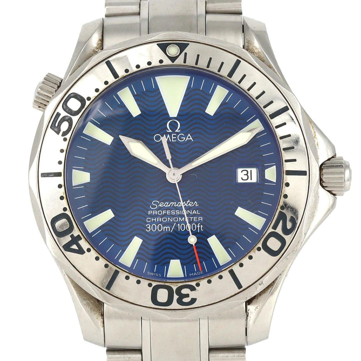 Pre-Owned Omega Seamaster Pro 2255.80 Stainless Steel Automatic Watch