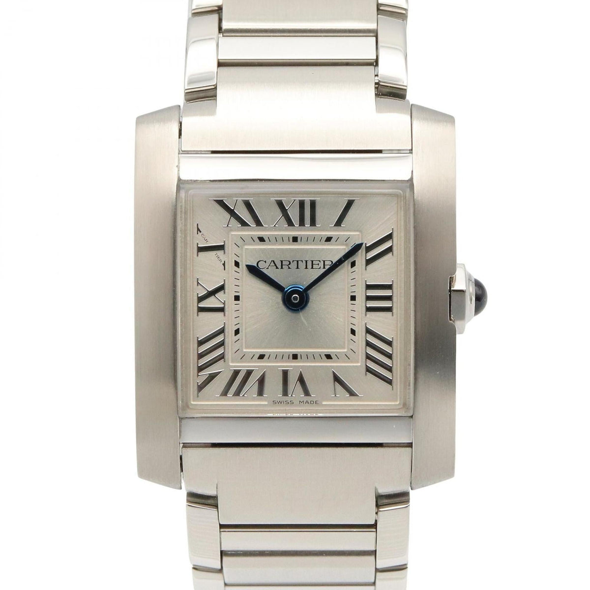 Pre-Owned Cartier Tank Fran?aise SM Watch, Stainless Steel, Women's, Silver, WSTA0065