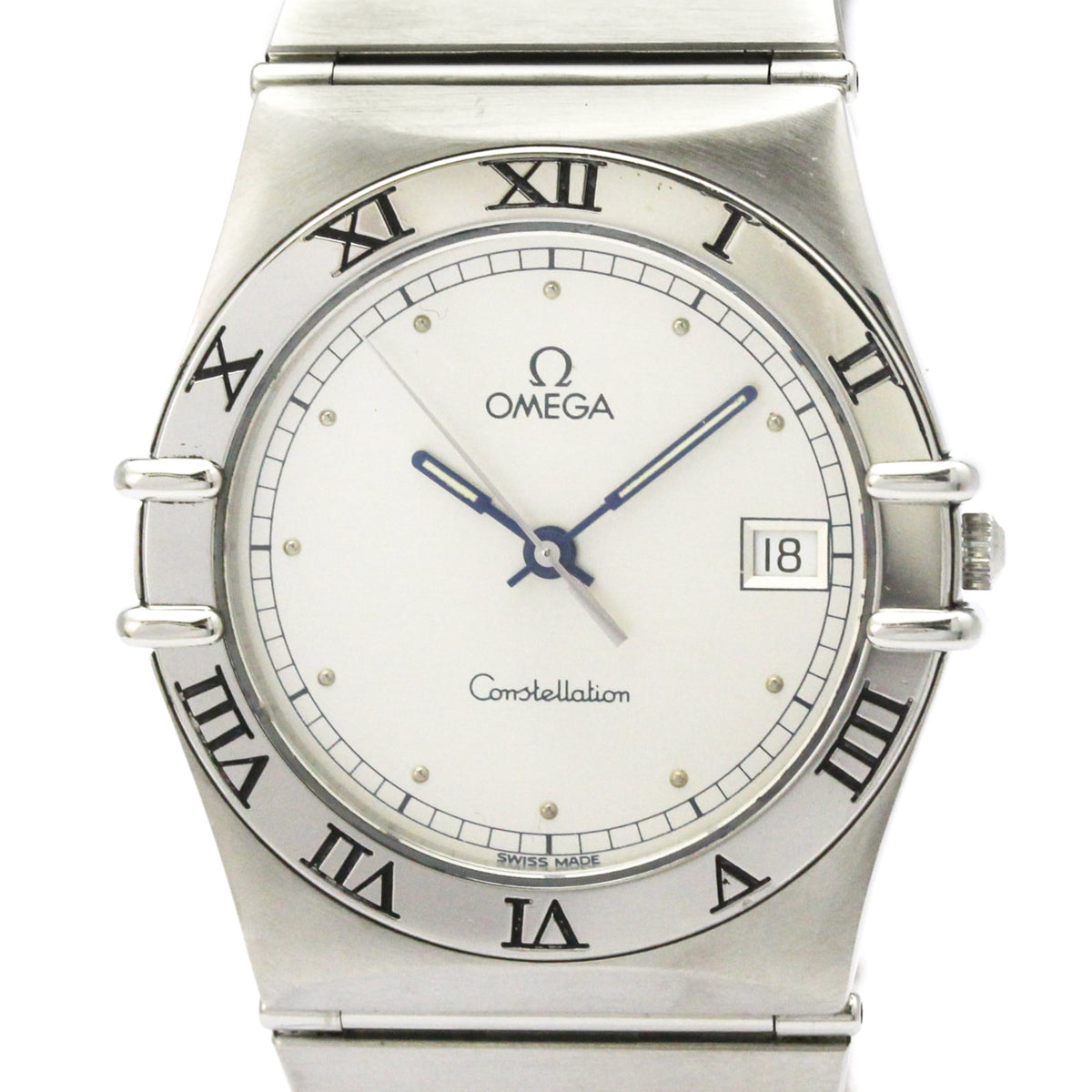 Pre-Owned OMEGA Constellation Stainless Steel Quartz Mens Watch 396.1070 Polished