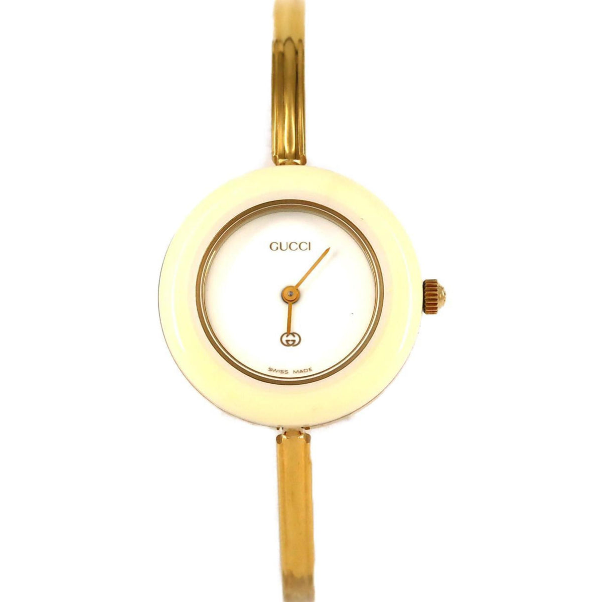 Pre-Owned Gucci Change Ring GP M size 11 12 watch quartz