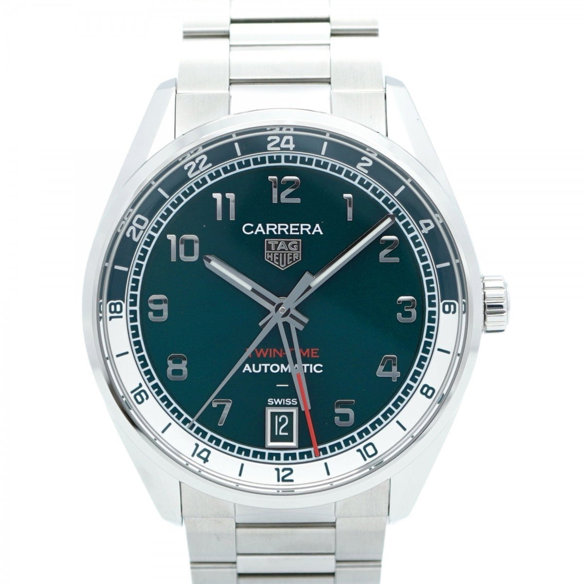 Pre-Owned TAG Heuer Carrera WDA2114 Green Dial Men's Watch