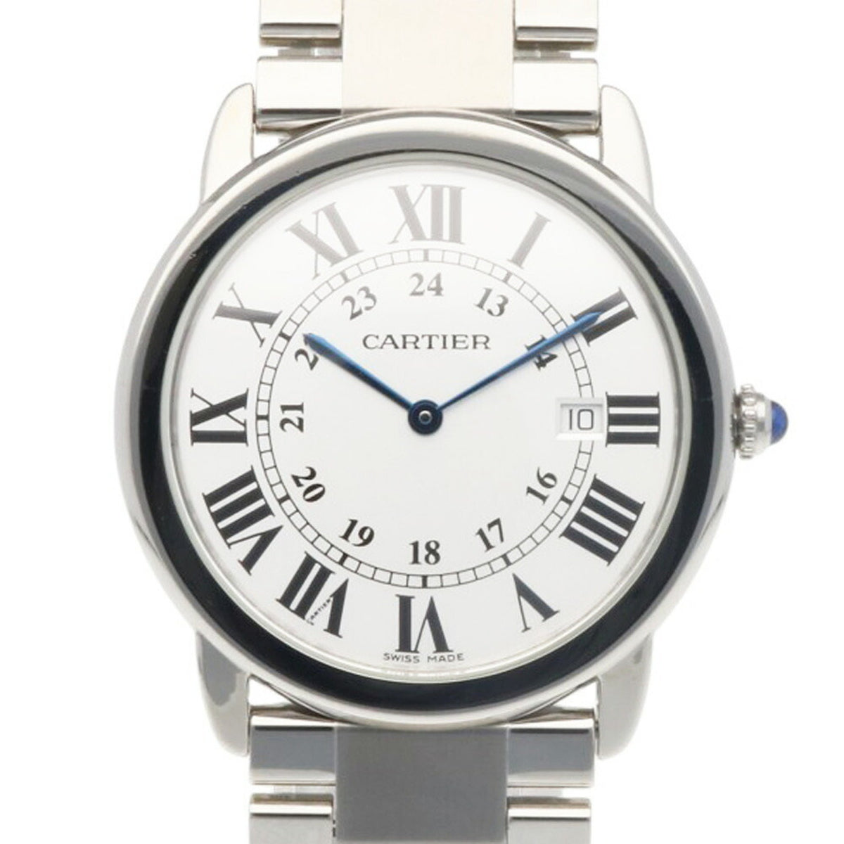 Gebrauchte Cartier Rondo Solo LM Uhr Edelstahl 2934 Quarz Unisex CARTIER 