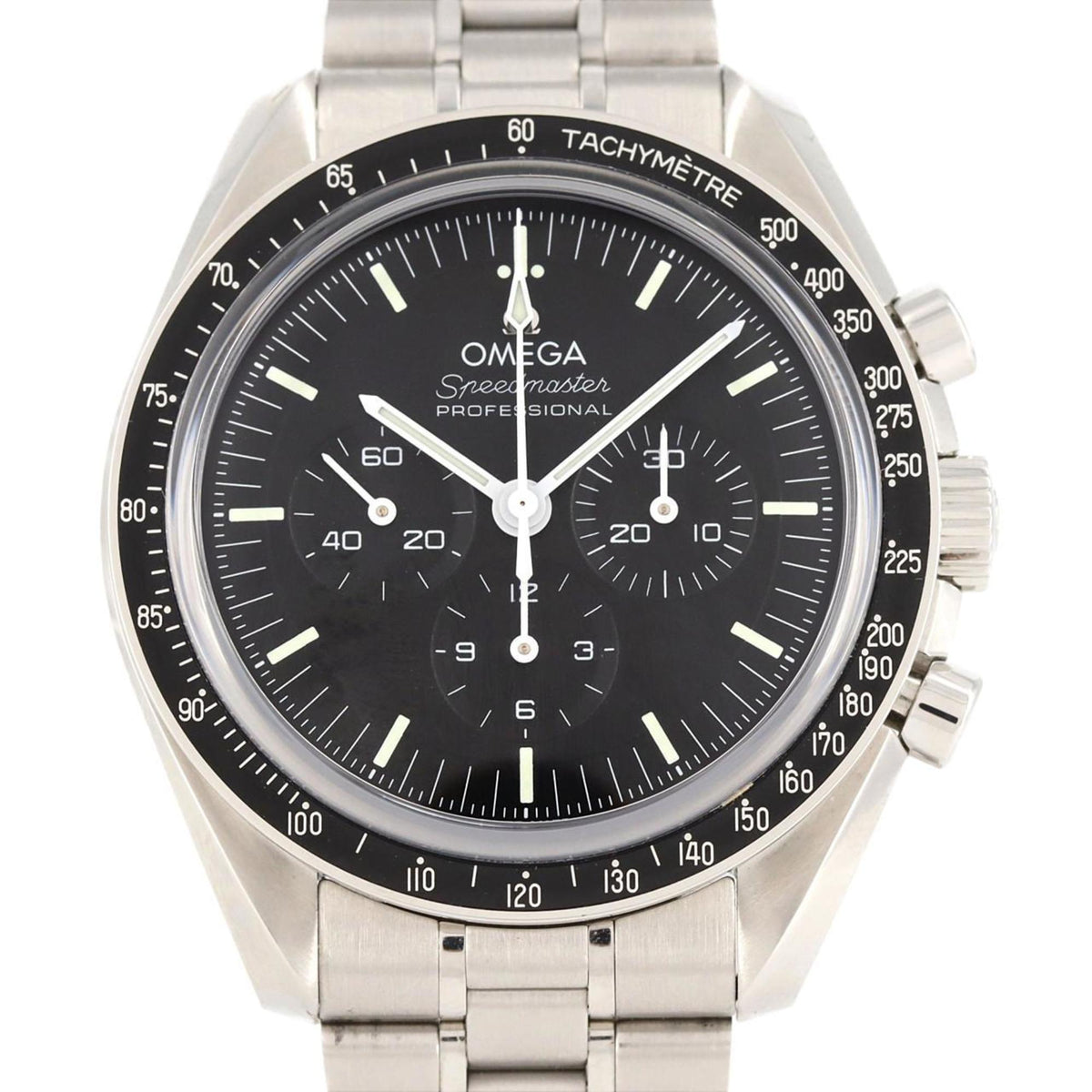 Gebrauchte Omega Speedmaster Moonwatch Pro 310.30.42.50.01.002 SS Armbanduhr Handaufzug 