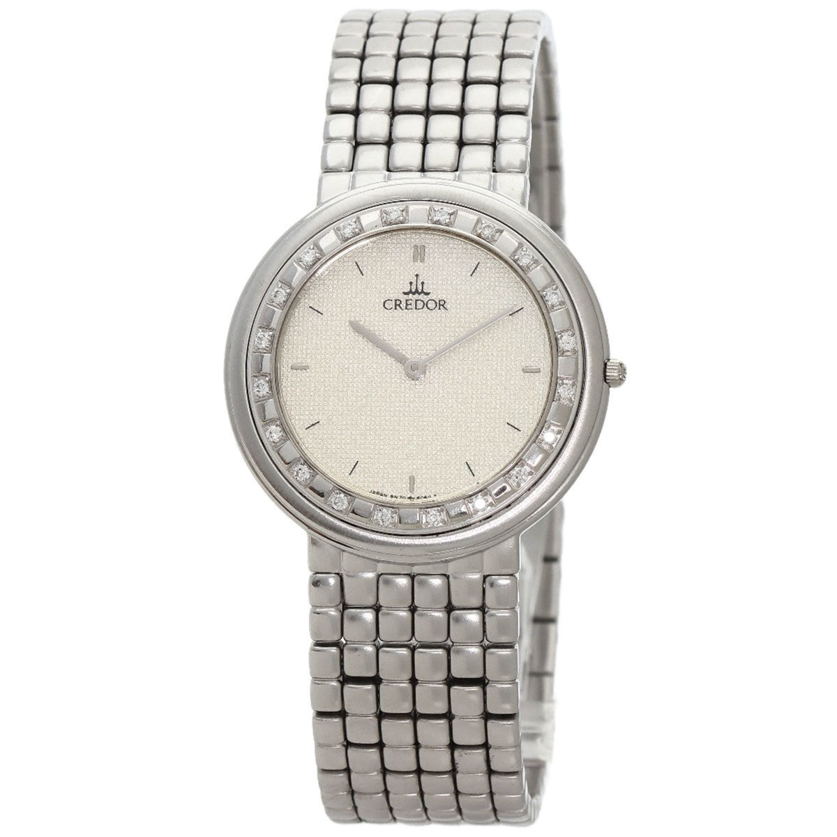 Gebrauchte Seiko 8N70-6030 Credor Diamond Uhr Edelstahl SS K18WG Herren SEIKO 