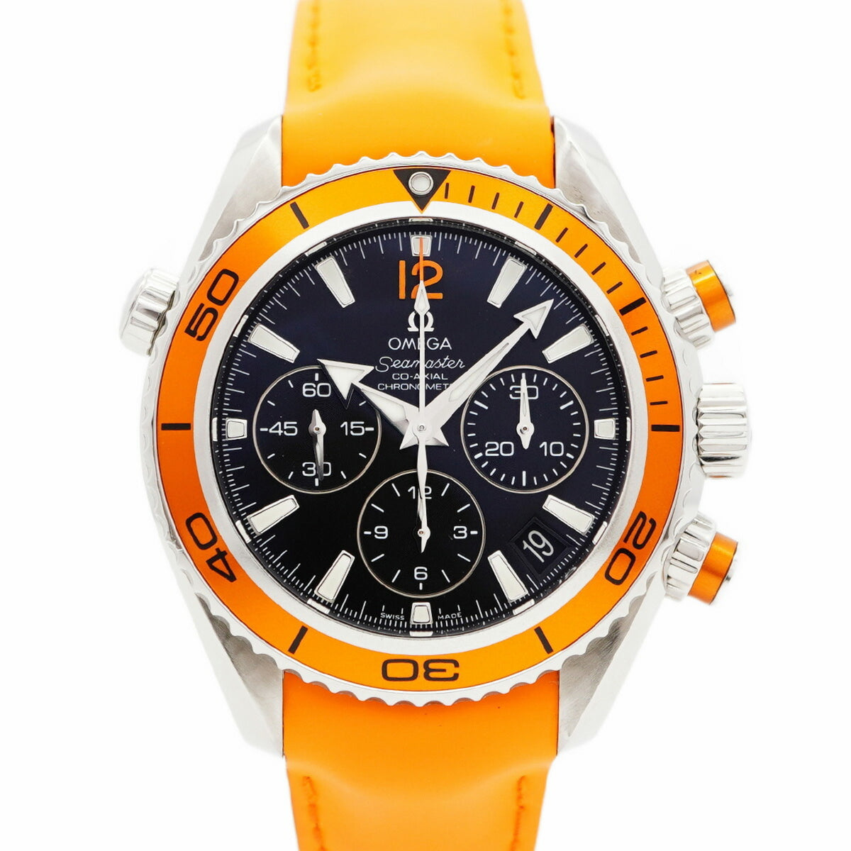 Pre-Owned Omega Seamaster 222.32.38.50.01.003 Black Dial Boys' Watch