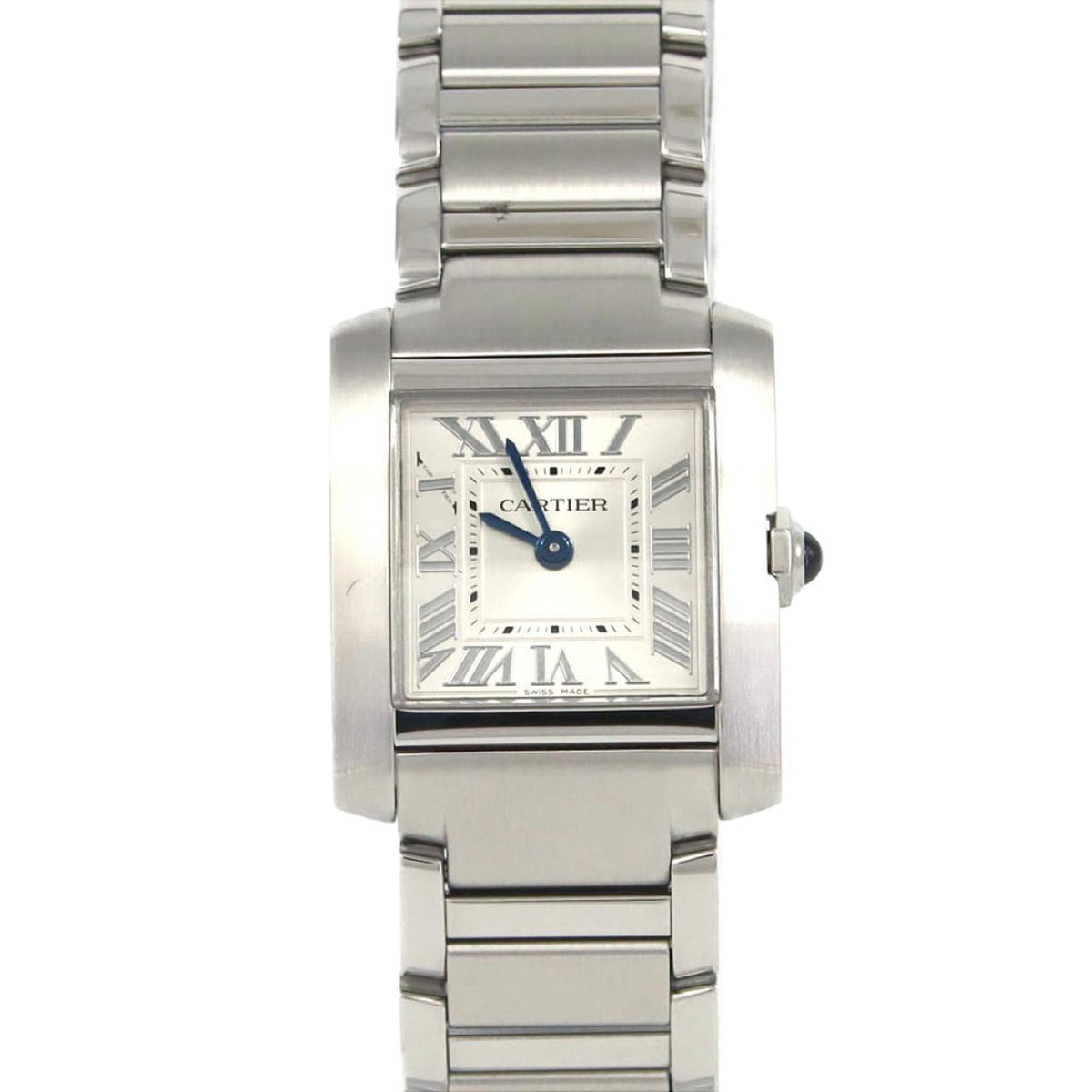 Pre-Owned Cartier Tank Fran?aise SM WSTA0129 Stainless Steel Quartz Watch