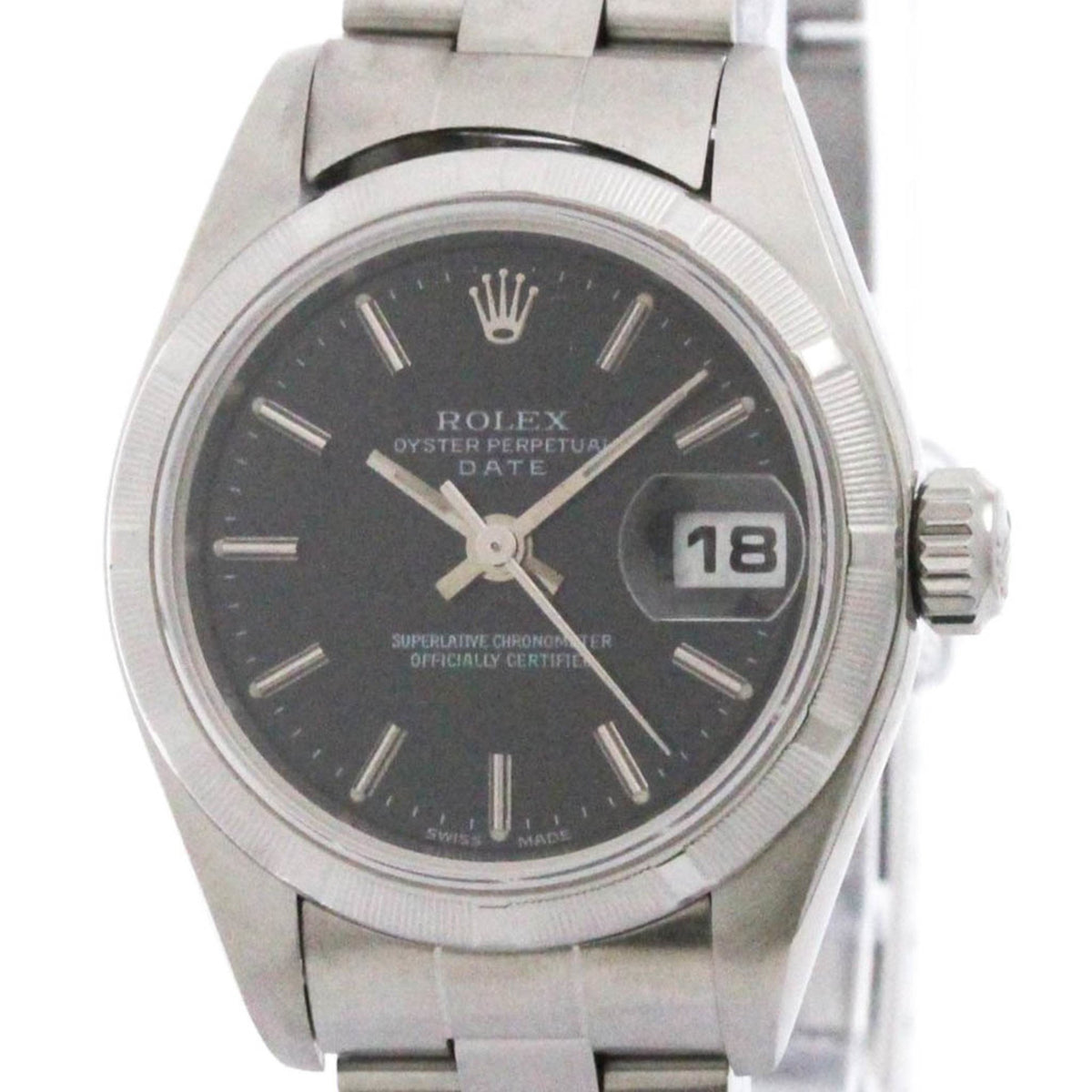 Gebrauchte Rolex Oyster Perpetual Date Automatik Edelstahl Damen Sport 79190 