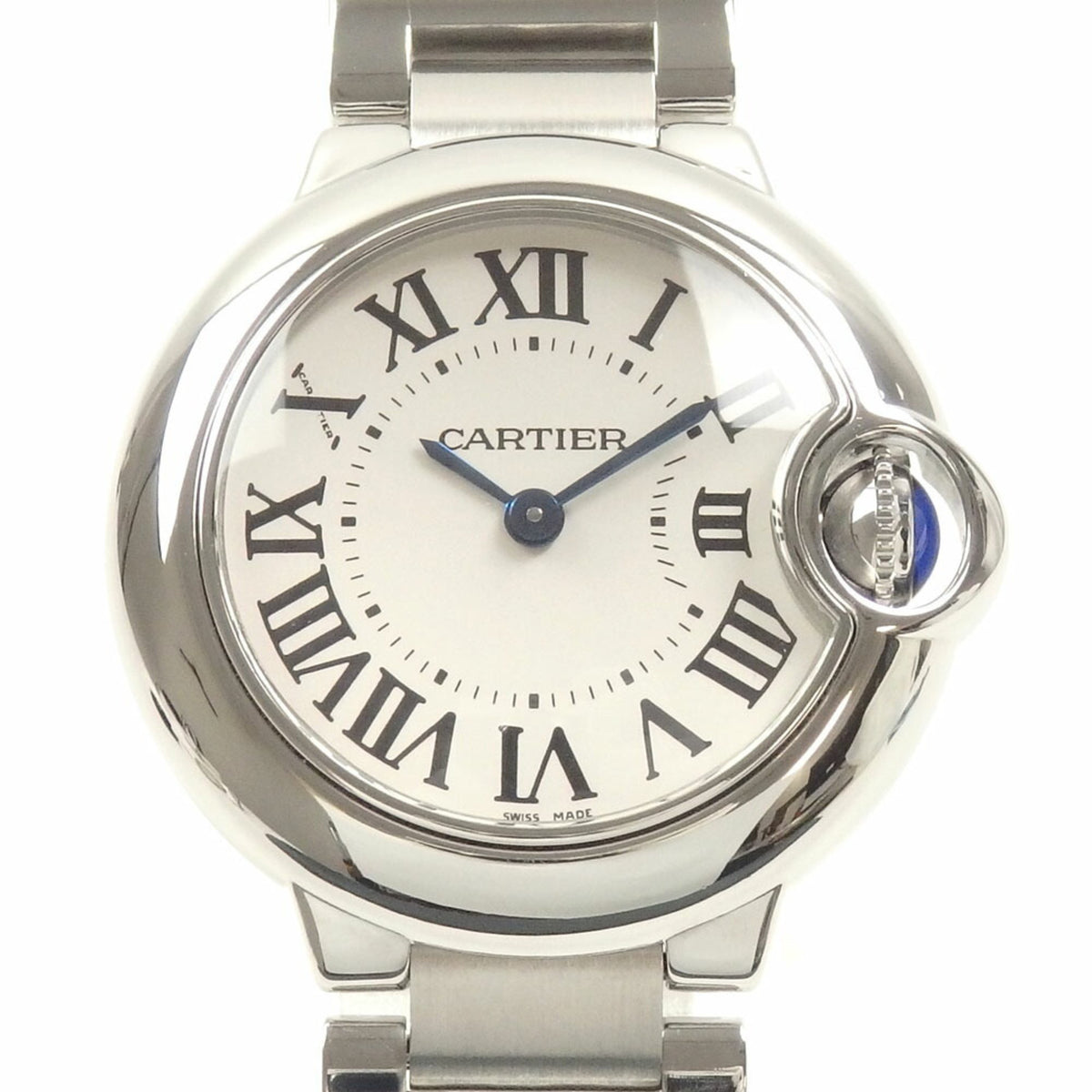 Gebrauchte Cartier Uhr Ballon Bleu Damen Quarz SS W69010Z4 Batteriebetrieben C216992 