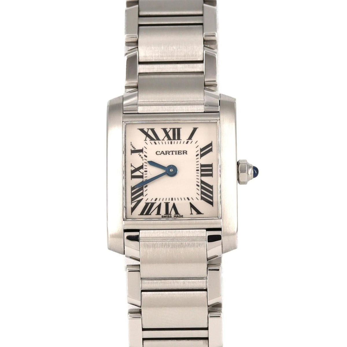 Pre-Owned Cartier Tank Fran?aise SM W51008Q3 Stainless Steel Quartz Watch