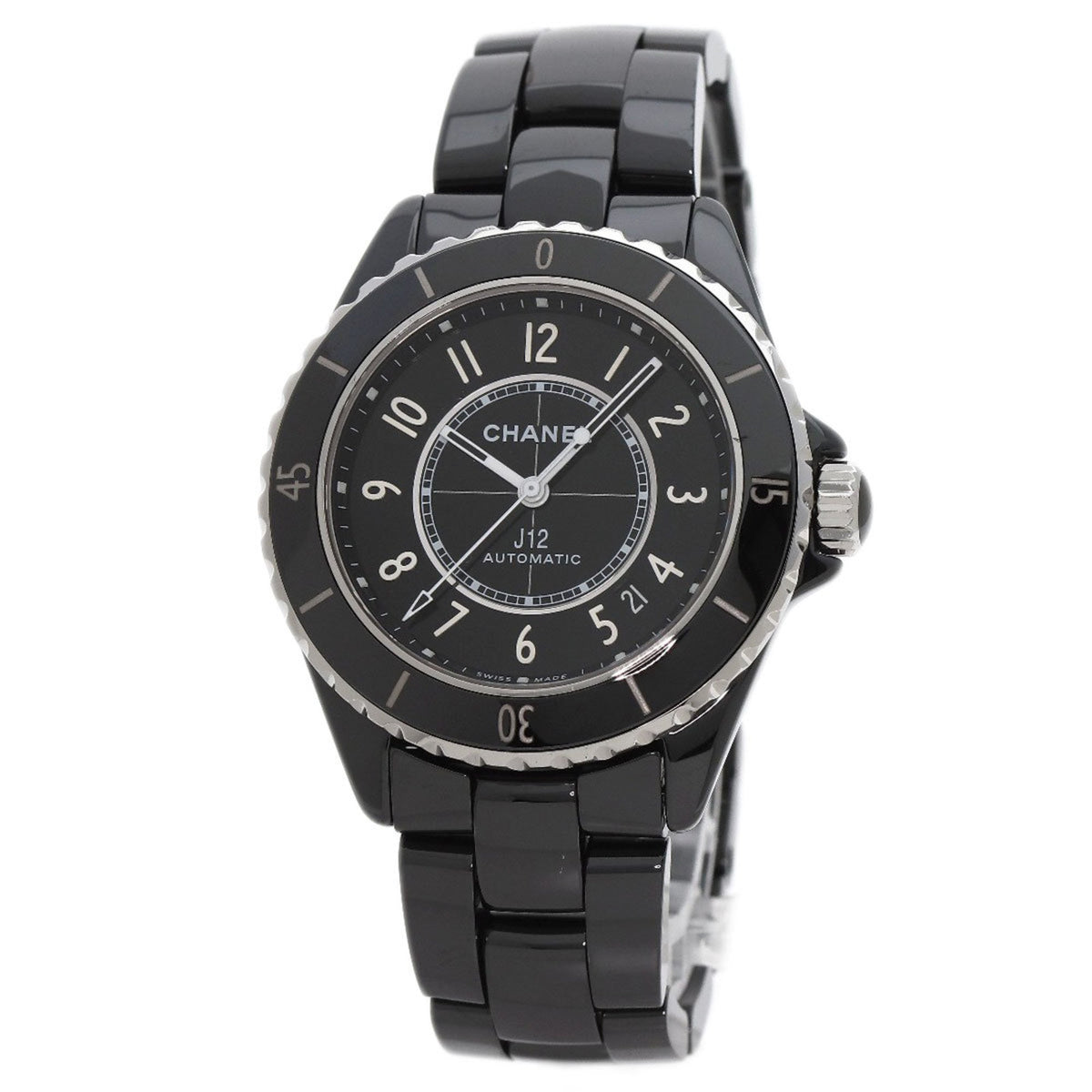 Gebrauchte Chanel H5699 Kaliber 12.1 J12 38mm Aktuelles Modell Armbanduhr Keramik/Keramik Herren CHANEL 