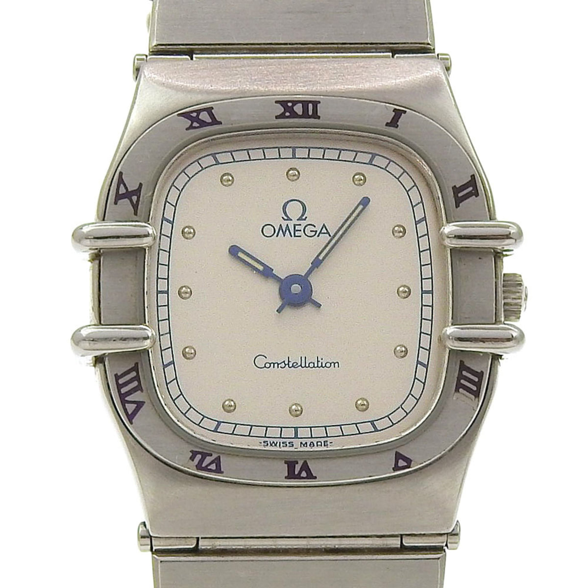Pre-Owned OMEGA Constellation Women's Watch, Stainless Steel, Quartz Movement, Analog Display, Silver Dial