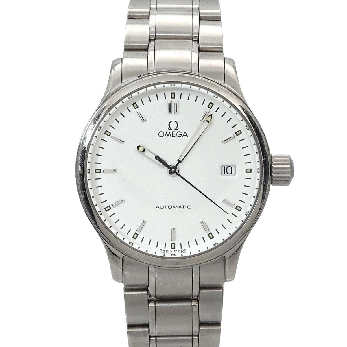 Pre-Owned OMEGA Classic Date 5203 20 Men's Automatic Watch, White