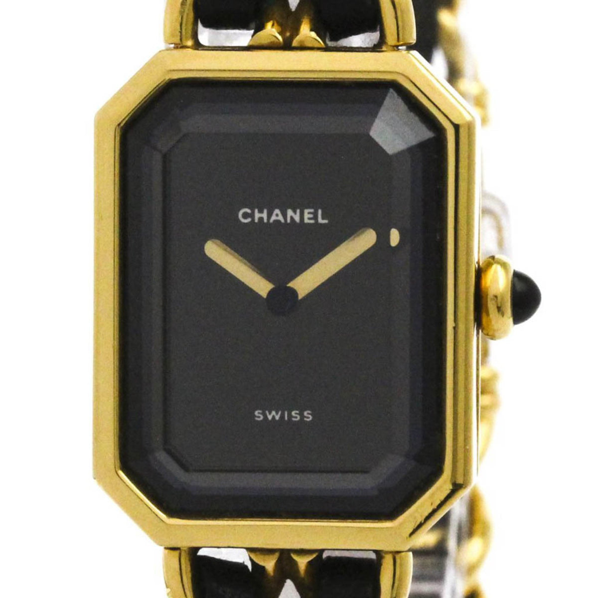 Pre-Owned CHANEL Premiere Size L Gold Plated Quartz Ladies Watch H0001