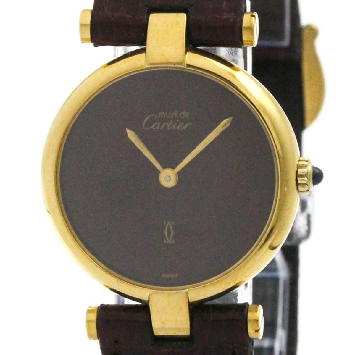 Pre-Owned CARTIER Must Vendome Vermeil Gold Plated Quartz Ladies Watch