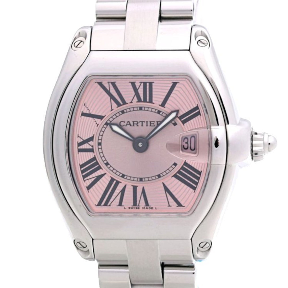 Gebrauchte CARTIER Roadster SM W62017V3 Edelstahl Damenuhr 39984 
