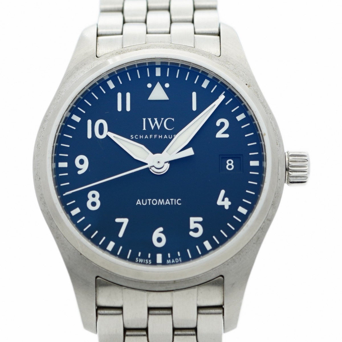 Pre-Owned IWC Schaffhausen Pilot's Watch IW324010 Black Dial Men's
