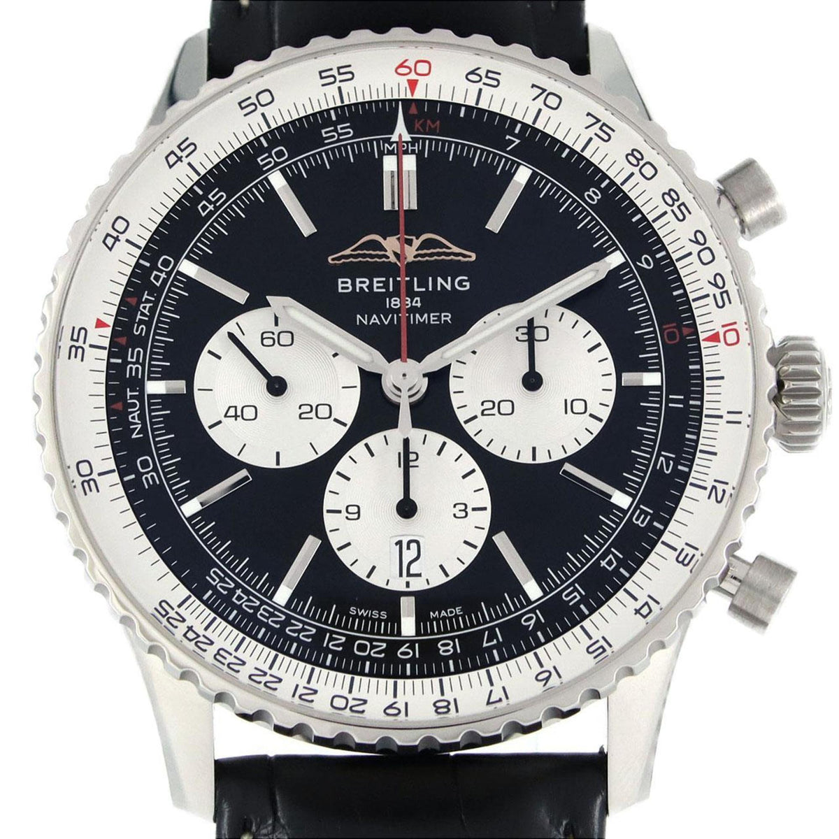 Gebrauchte Breitling Navitimer B01 Chronograph 46 AB0137 AB0137211B1P1 SS Armbanduhr Automatik 