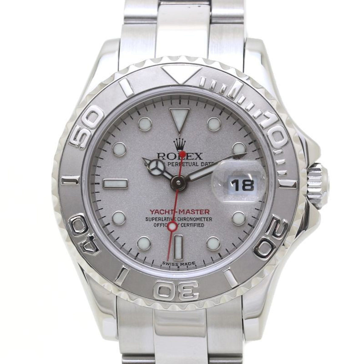 Gebrauchte ROLEX Rolex Yacht-Master Rolesium 169622 D-Serie Edelstahl x Platinlünette Damen 39885 Uhr 