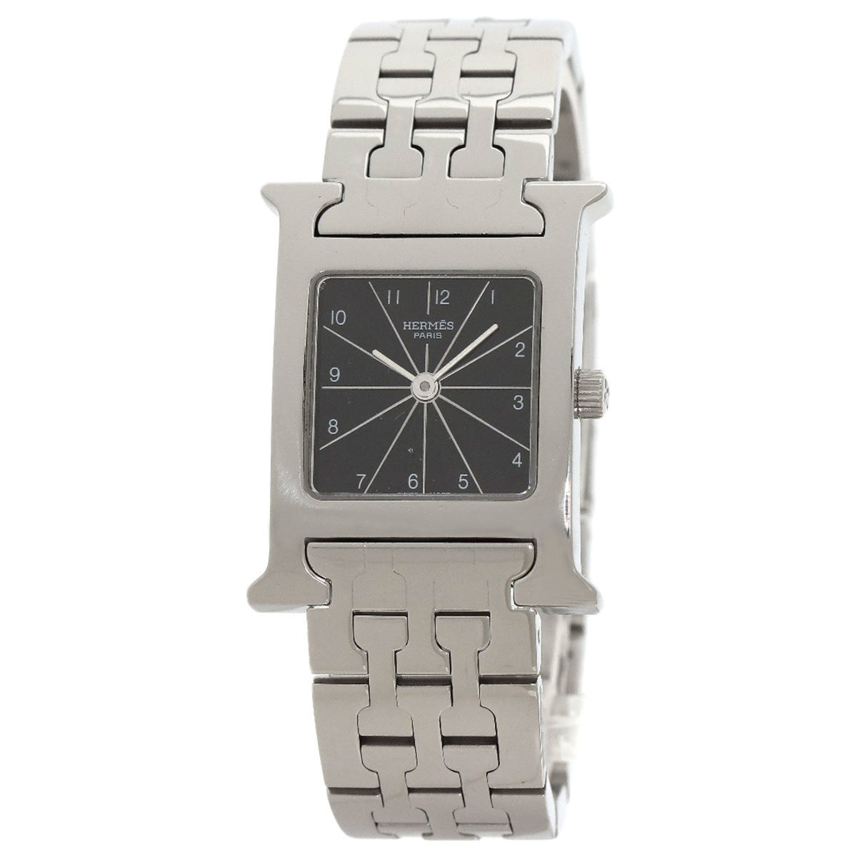Gebrauchte Hermes HH1.210 H Uhr Edelstahl SS Damen HERMES 