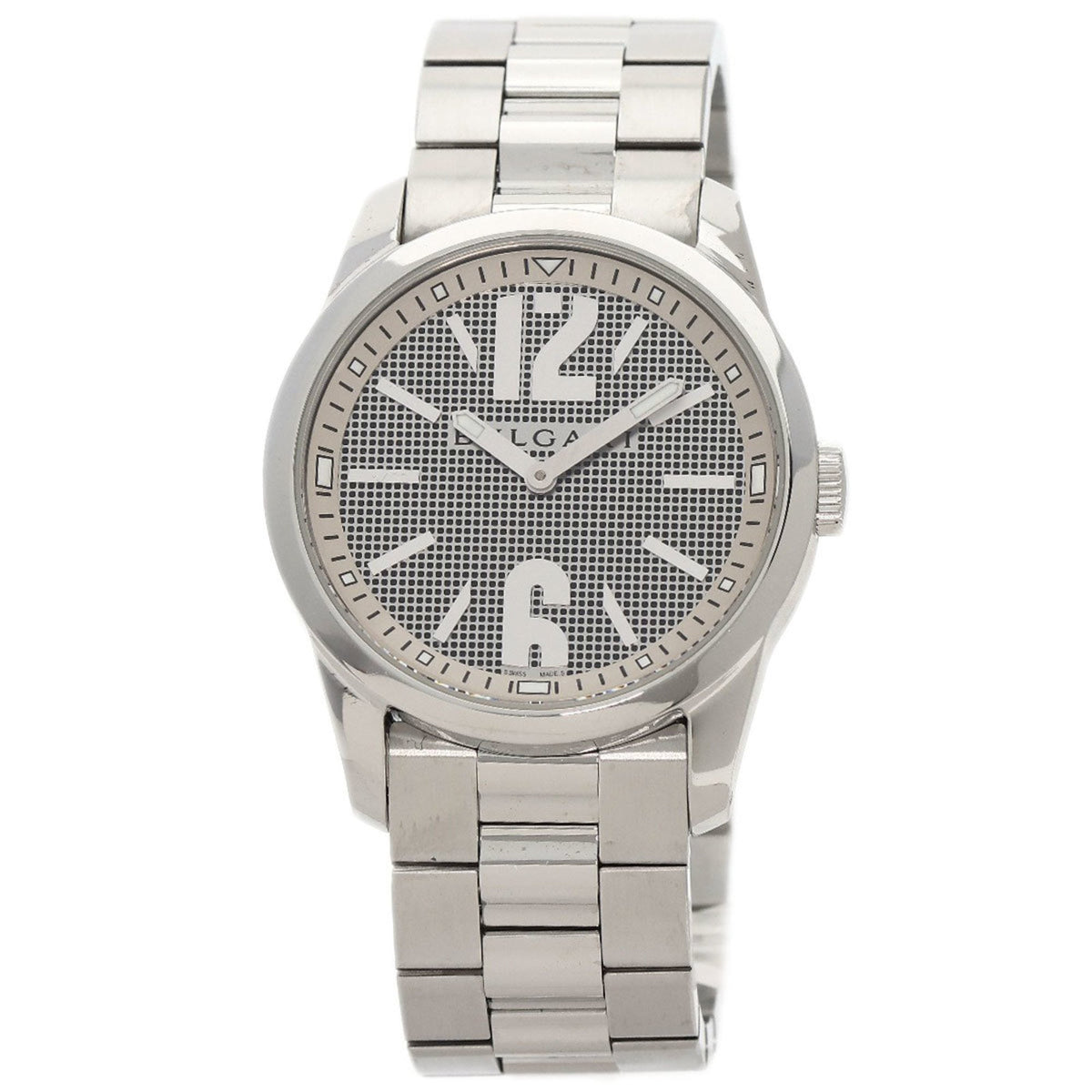 Gebrauchte BVLGARI ST37SS Solotempo Uhr Edelstahl SS Herren 
