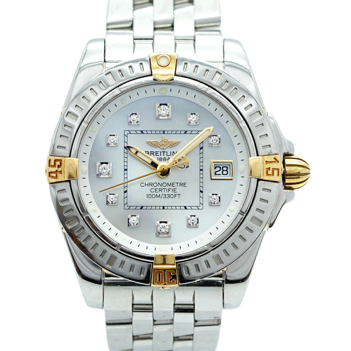 Pre-Owned Breitling Cockpit B71356 White Dial Women's Watch