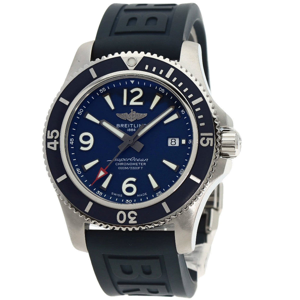 Gebrauchte Breitling A17367 Superocean 44 Uhr Edelstahl Kautschuk Herren 