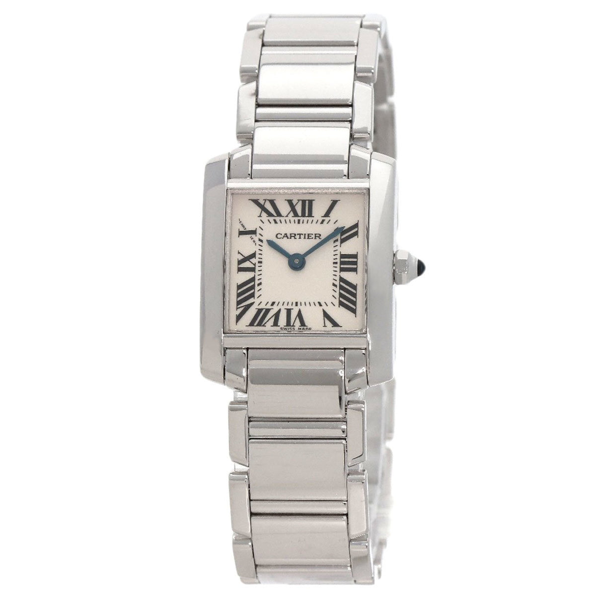 Gebrauchte Cartier W50012S3 Tank Francaise SM Uhr K18 Weißgold K18WG Damen CARTIER 