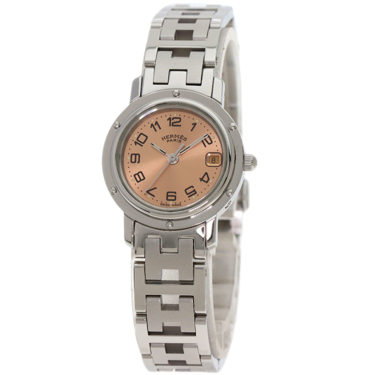 Gebrauchte Hermes CL4.210 Clipper Uhr Edelstahl SS Damen HERMES 