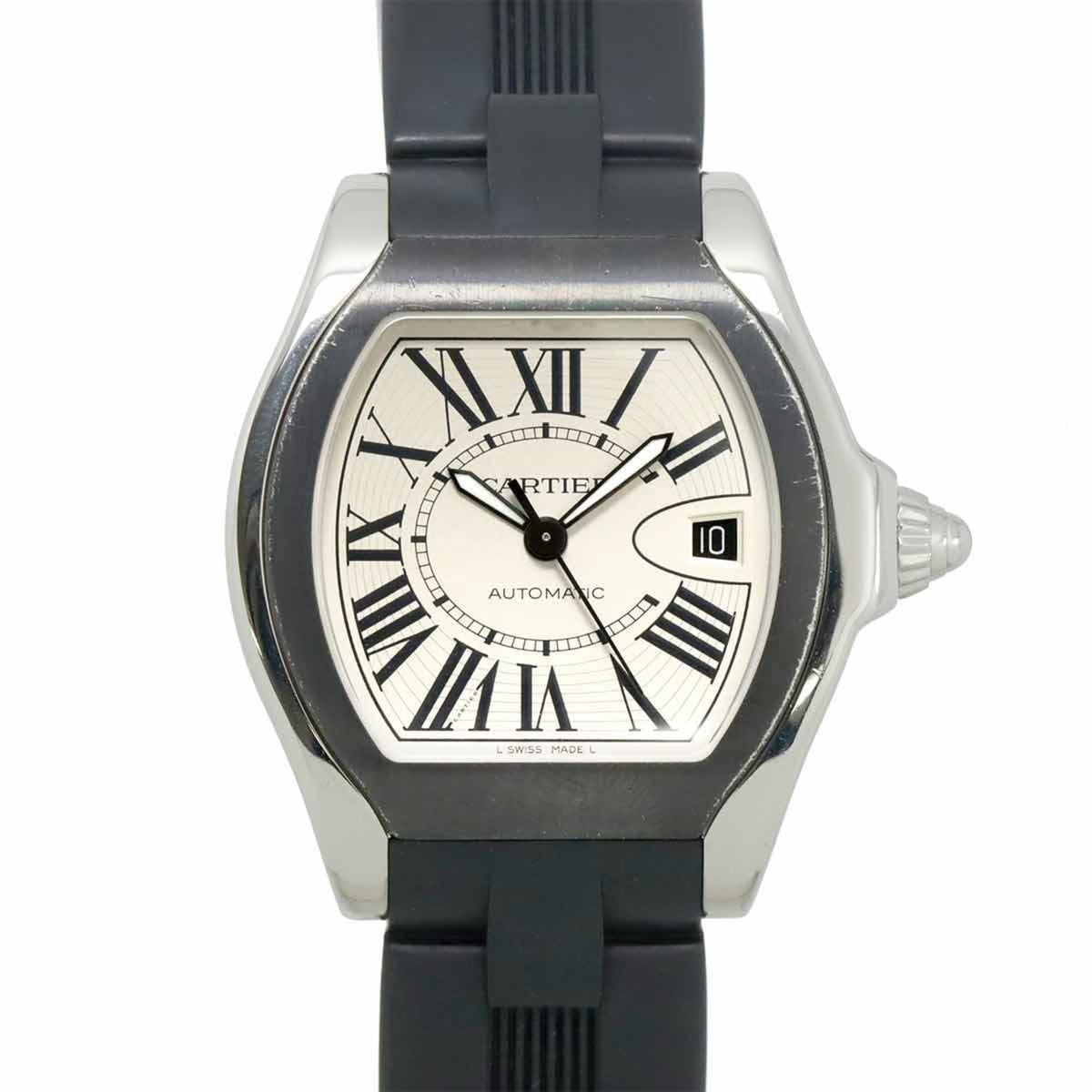 Pre-Owned Cartier Roadster S LM W6206018 Men's Watch with Date Display, Silver, Automatic