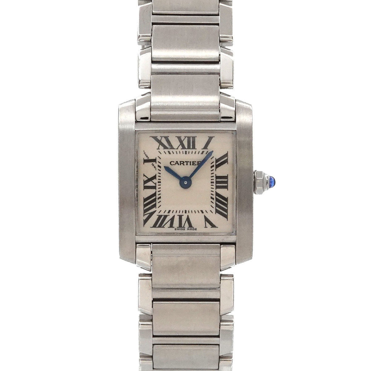 Pre-Owned Cartier Tank Francaise SM W51008Q3 Women's Ivory Quartz Watch