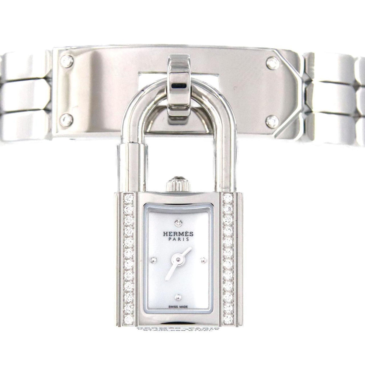 Gebrauchte Hermes Kelly D?1P KE4.130 SS Armbanduhr Quarz 