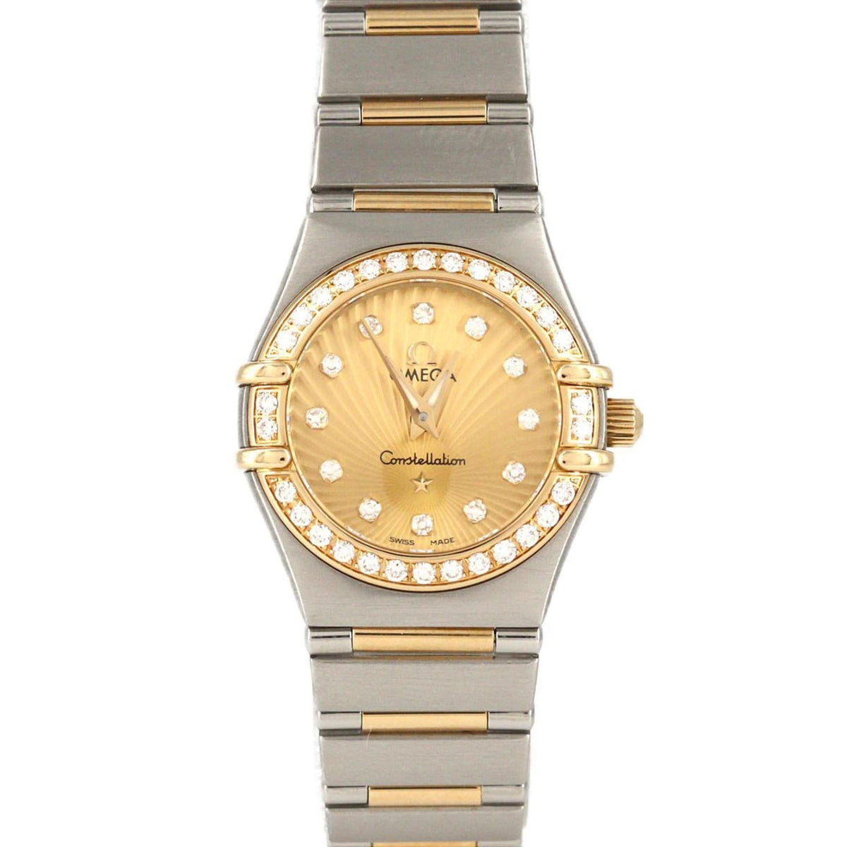 Pre-Owned Omega Constellation Mini 160 Years Two-tone D 12P Watch 111.25.23.60.58.001 Stainless Steel Yellow Gold Quartz