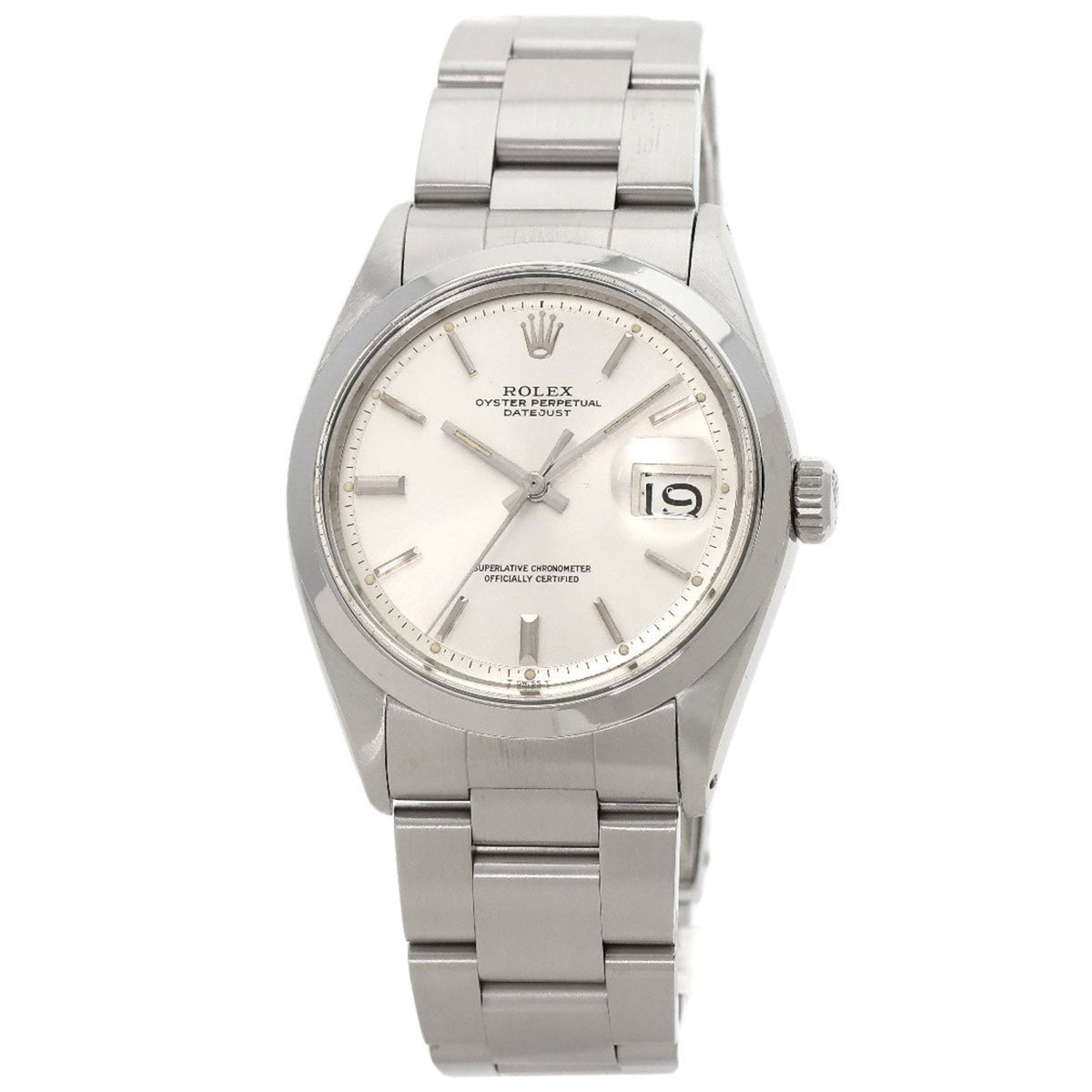 Gebrauchte Rolex 1600 Datejust 1969 Edelstahl Herrenuhr 