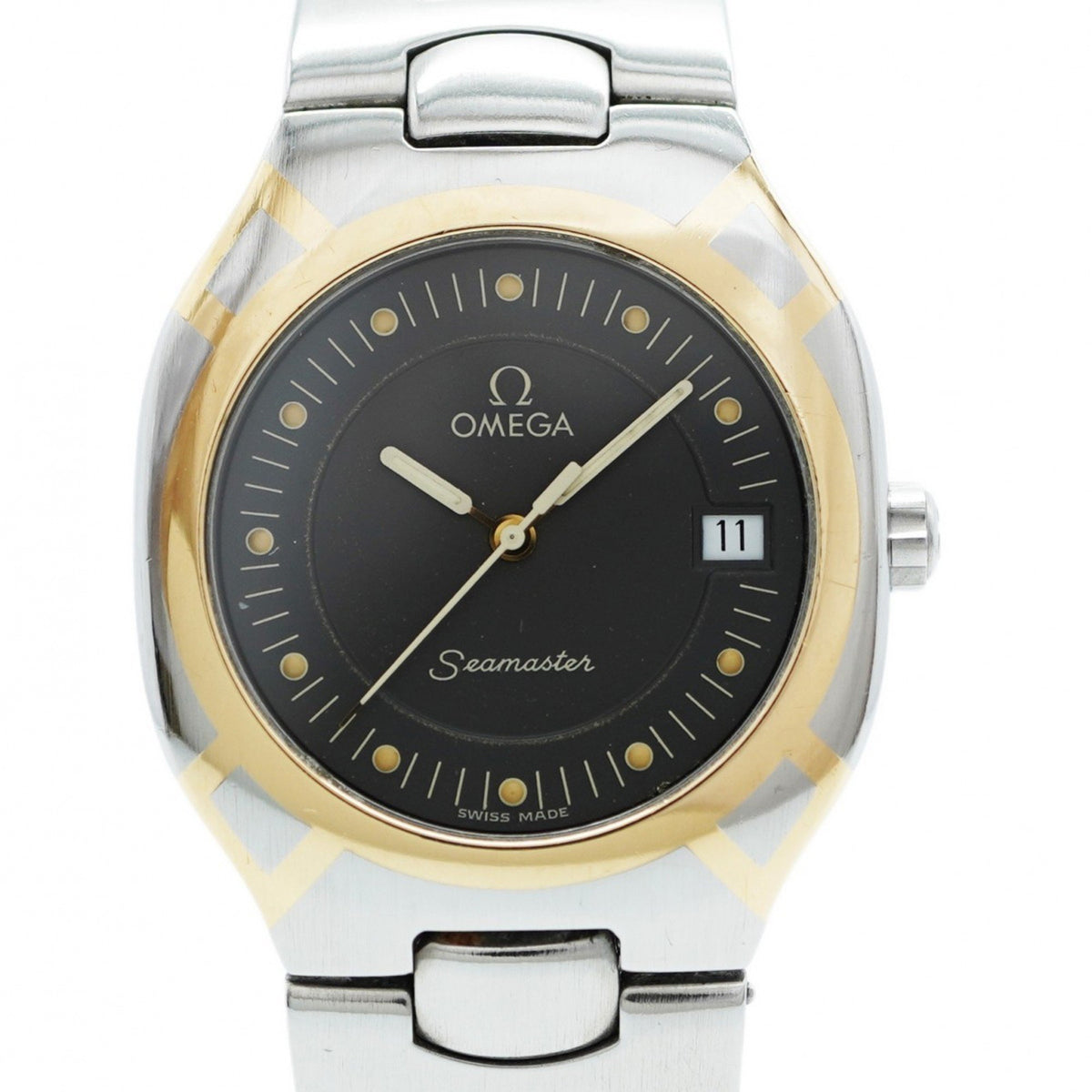 Gebrauchte Omega Seamaster 2510.40 Herrenuhr mit grauem Zifferblatt 