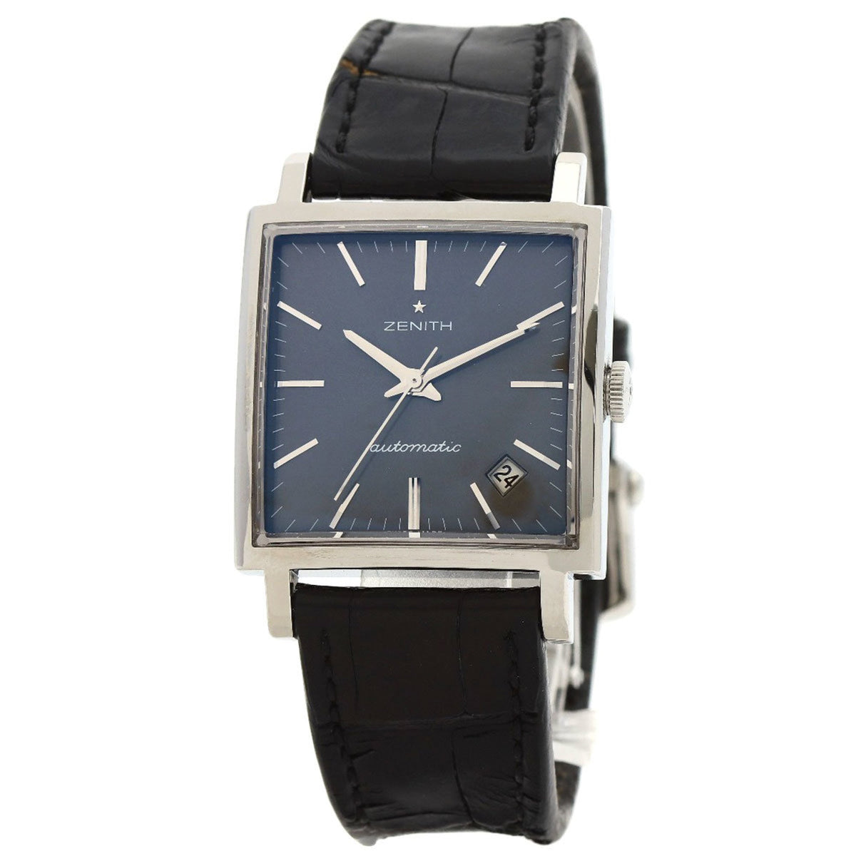 Gebrauchte Zenith 03.1965.670 91.C591 Neu 1965 Uhr Edelstahl Leder Herren ZENITH 