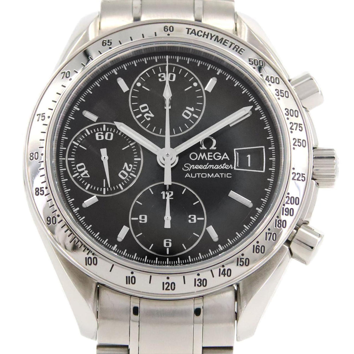 Pre-Owned Omega Speedmaster Date 3513.50 Stainless Steel Automatic Watch
