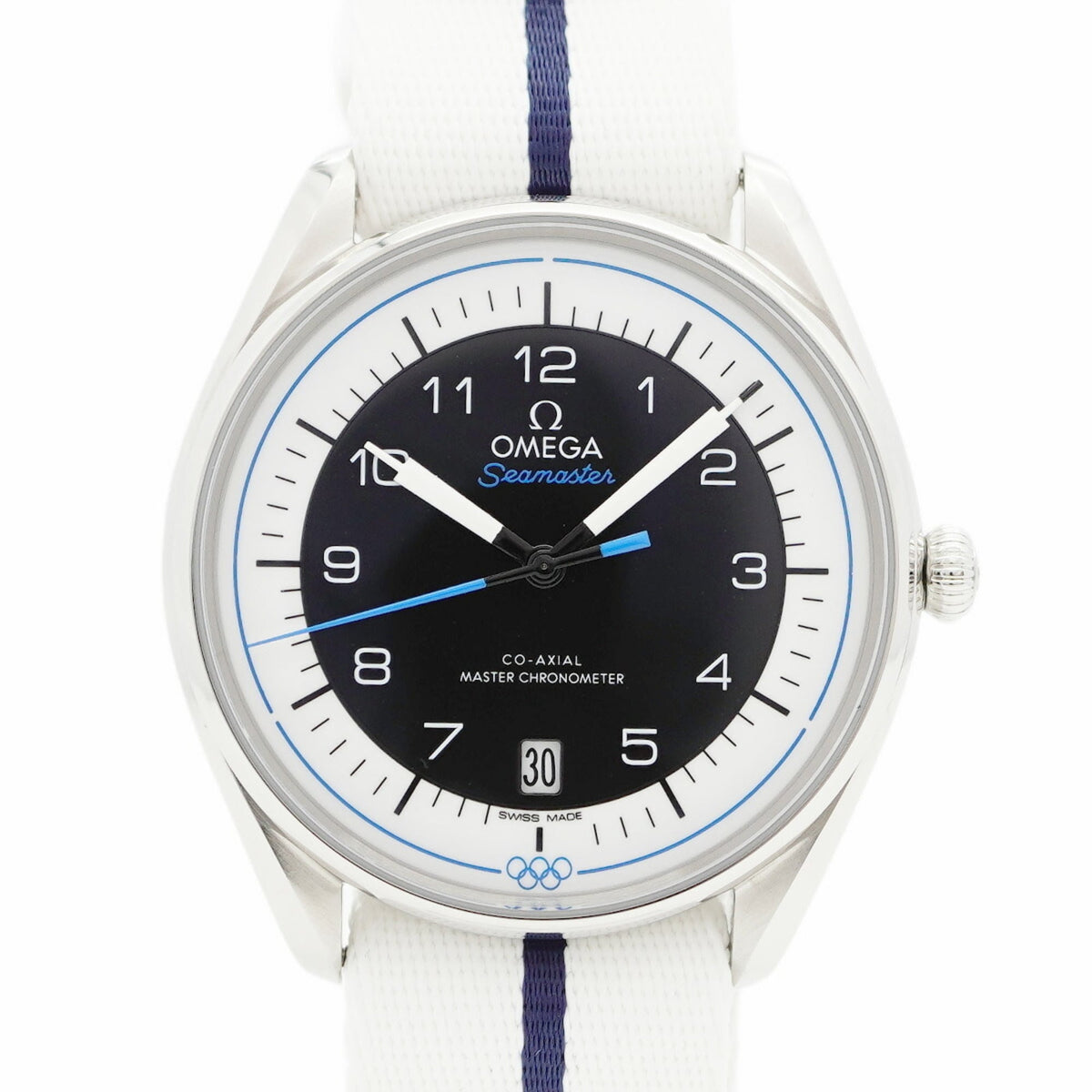 Pre-Owned Omega Seamaster 522.32.40.20.01.001 White Black Dial Men's Watch