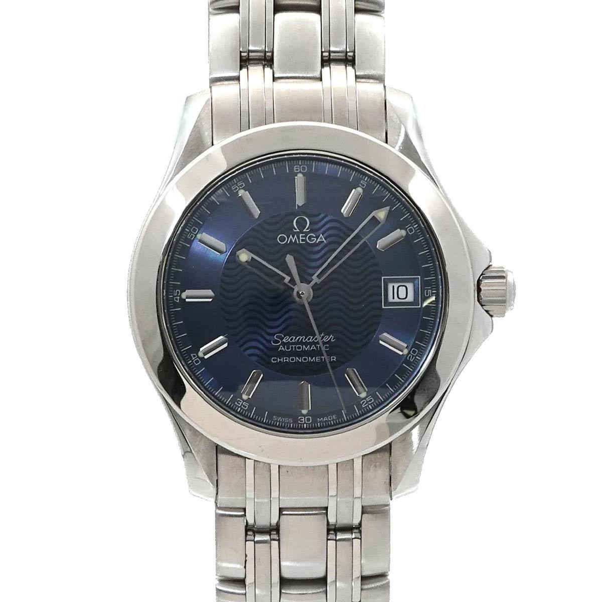 Pre-Owned OMEGA Seamaster 120m 2501 81 Men's Watch with Date, Navy Blue, Automatic