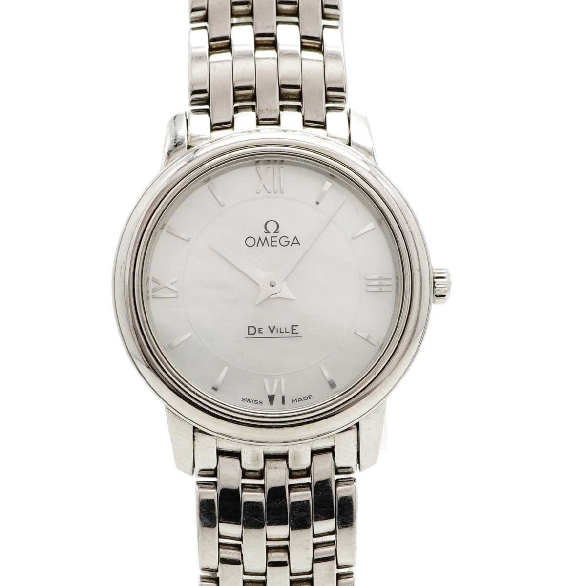 Pre-Owned Omega De Ville 424.10.27.60.05.001 White Dial Women's Watch