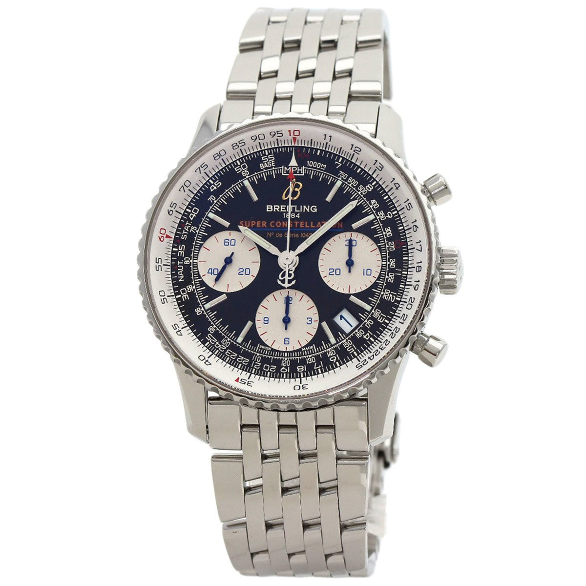 Gebrauchte Breitling A232BSCNP Navitimer Super Constellation Limitiert auf 1049 Stück weltweit Edelstahl SS Herrenuhr BREITLING 