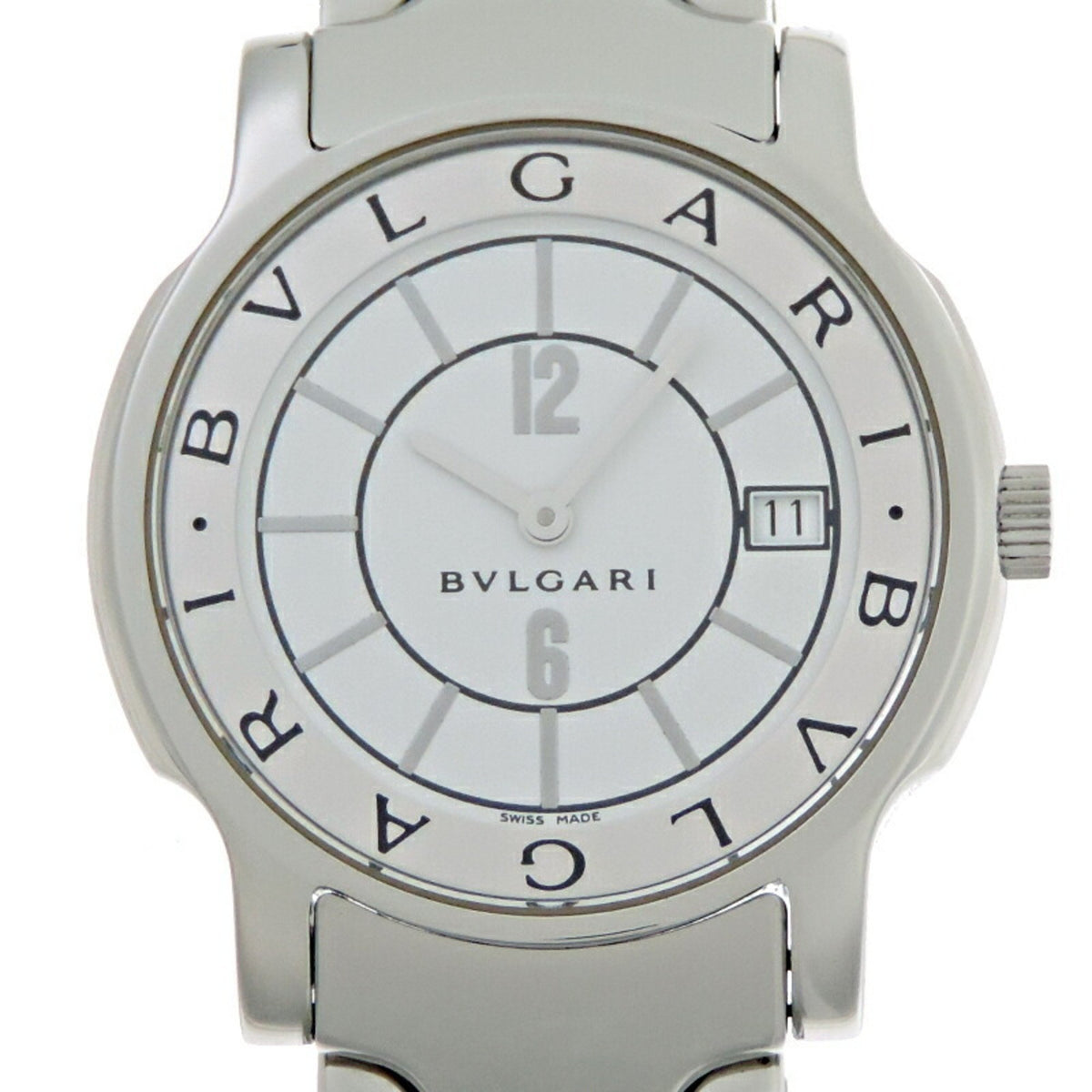 Gebrauchte Bvlgari Solotempo Damenuhr ST35S