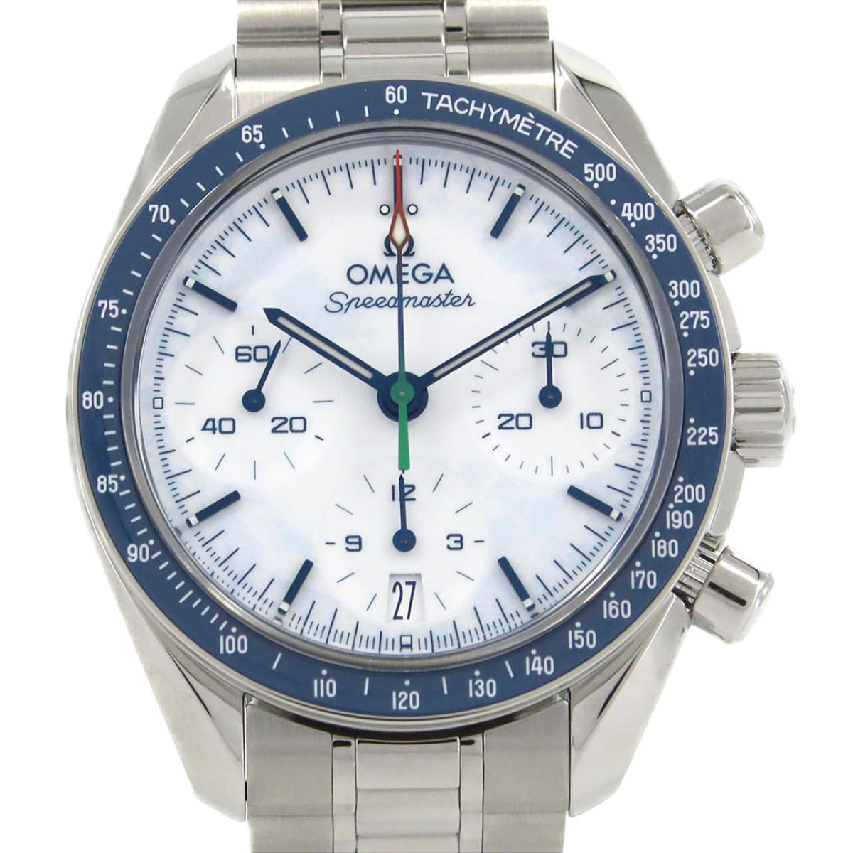 Pre-Owned Omega Speedmaster 38 Milano-Cortina 2026 522.30.38.50.04.002 Stainless Steel Automatic Watch