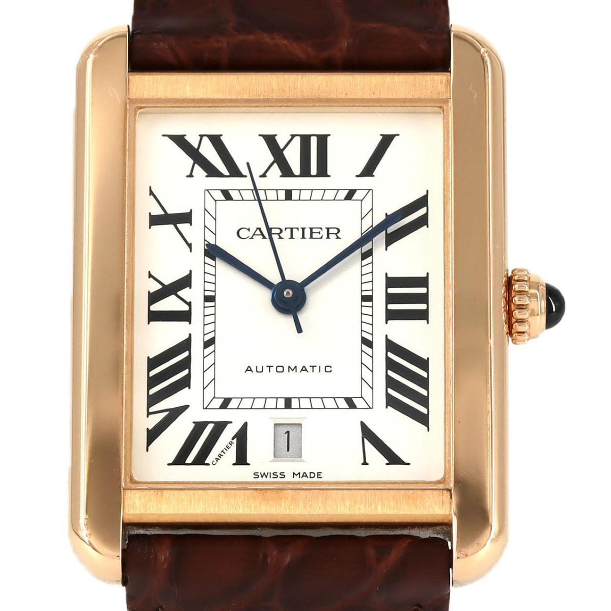 Pre-Owned Cartier Tank Solo XL PGxSS W5200026 SSxPG Automatic Watch