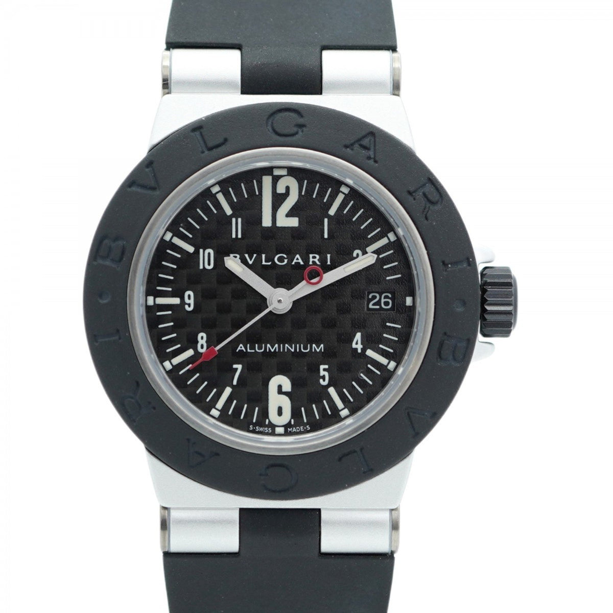 Pre-Owned Bvlgari Aluminium AL29TA Black Dial Women's Watch