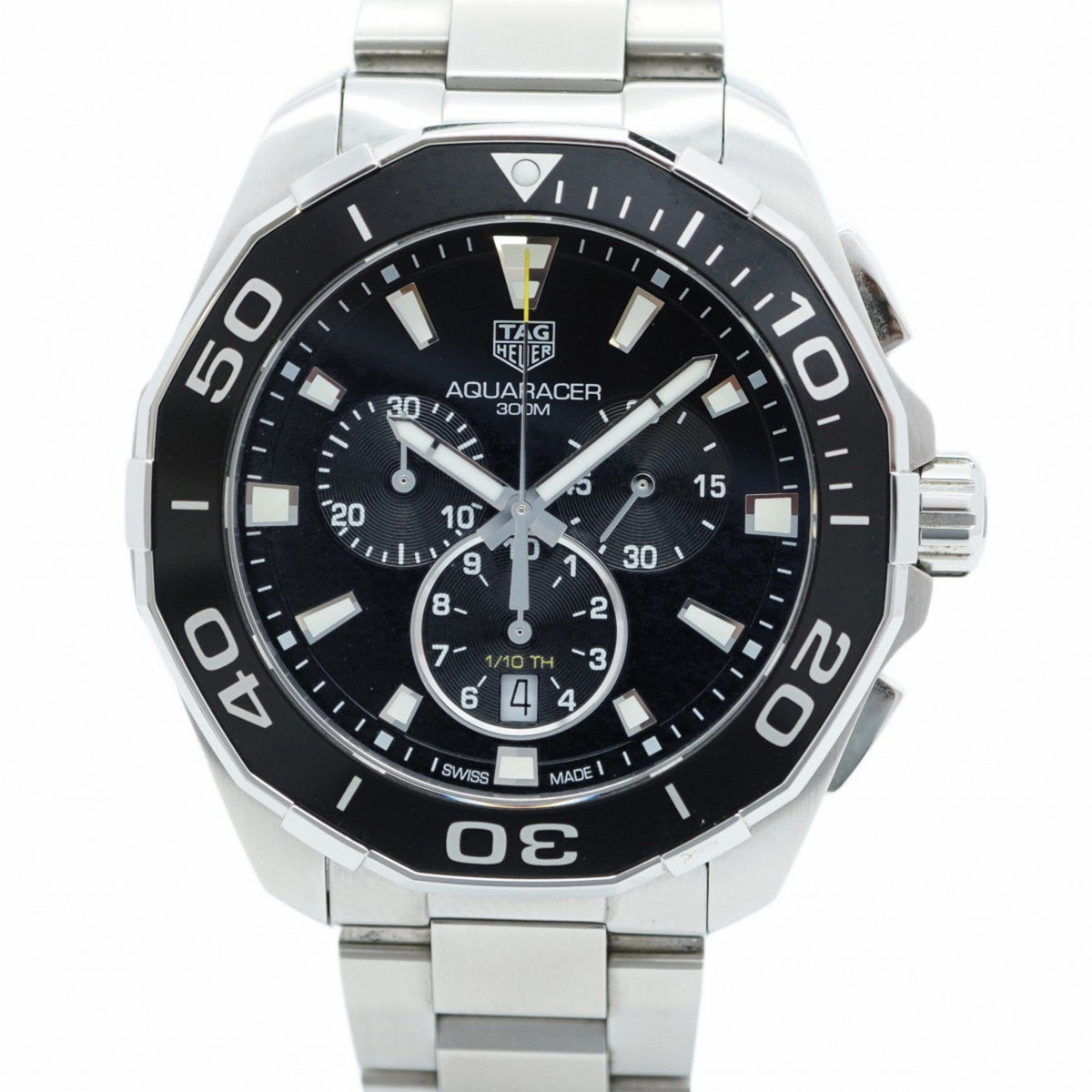 Gebrauchte TAG Heuer Aquaracer CAY111A Herrenuhr mit schwarzem Zifferblatt 