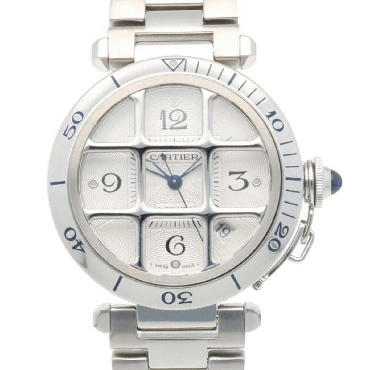 Pre-Owned Cartier Pasha Grid Watch, Stainless Steel Automatic, Men's