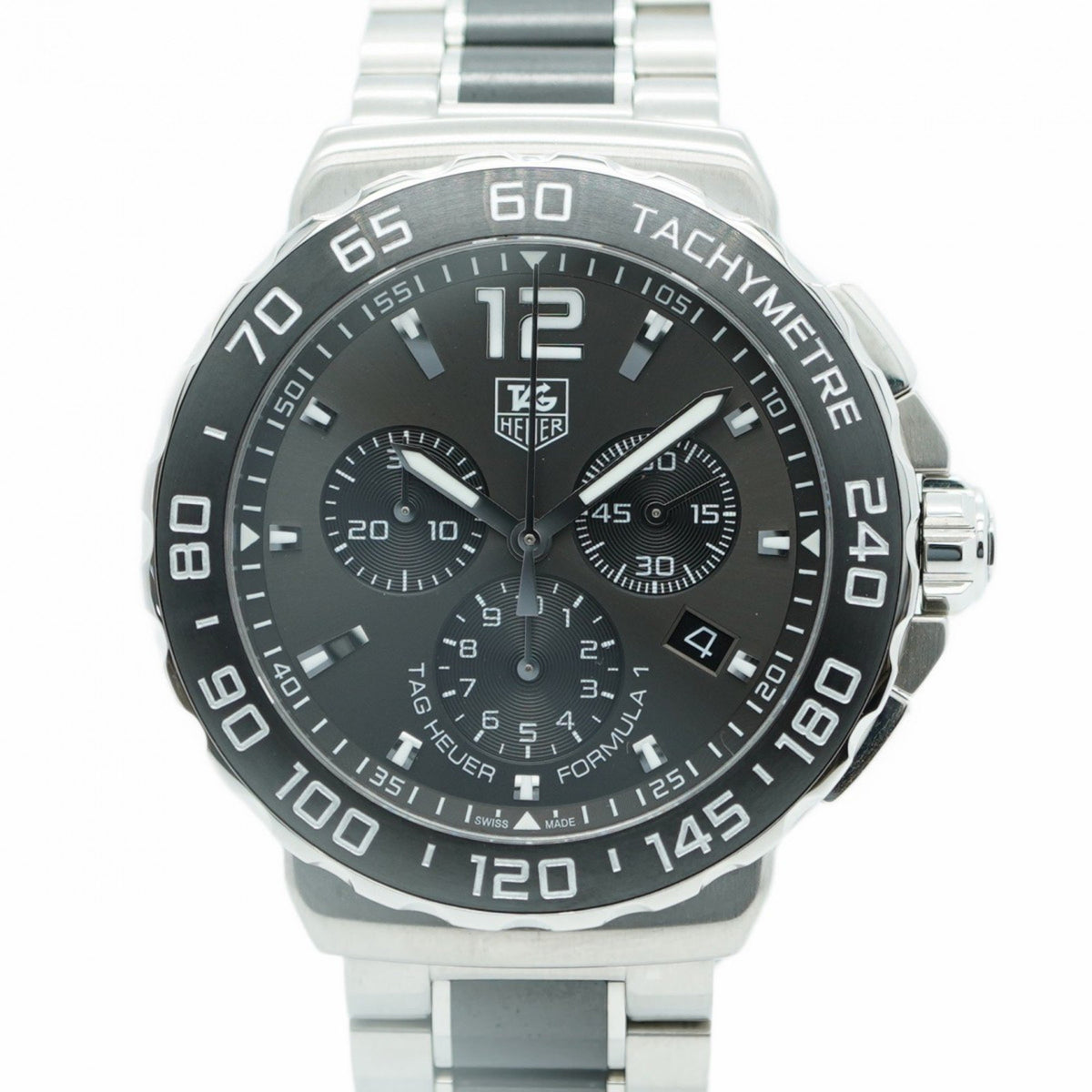 Gebrauchte TAG Heuer Formula 1 CAU1115 Herrenuhr mit grauem Zifferblatt 