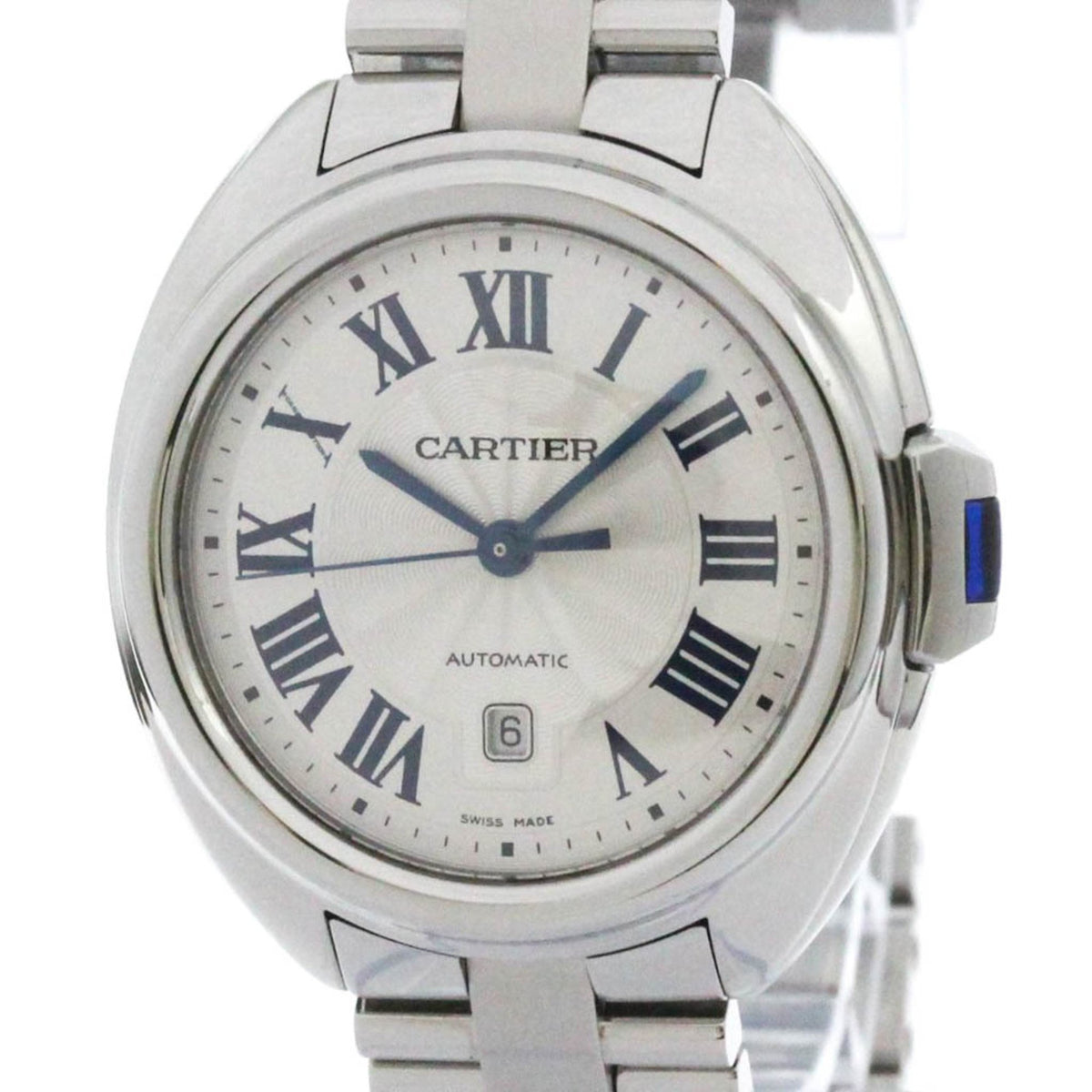 Gebrauchte CARTIER CLÉ DE CARTIER Stahl Automatik Damenuhr WSCL0005 poliert 
