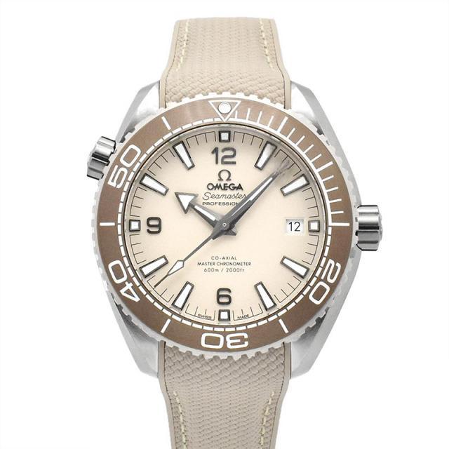 Seamaster Planet Ocean 43,50 mm beiges Zifferblatt aus Edelstahl – 215.32.44.21.09.001